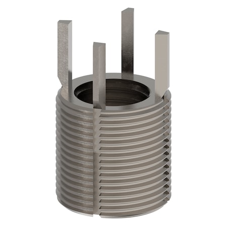 Zoro Select Key Locking Thread Insert, Heavy Wall, 4 Keys, 1"-8 Int Thrd Sz, 1 3/8"-12 Ext Thrd Sz, 10 PK 217-077311