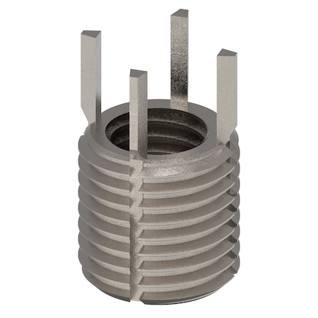 Zoro Select Key Locking Thread Insert, Thin Wall, 4 Keys, M10-1.50 Int Thrd Sz, M14-1.50 Ext Thrd Sz, 10 PK 217-076355