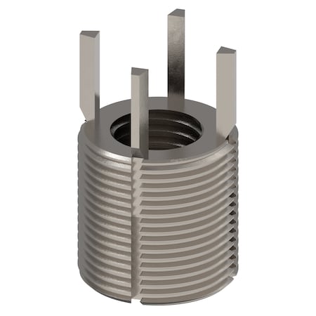 Zoro Select Key Locking Thread Insert, Extra Heavy Wall, 4 Keys, 7/8"-9 Int Thrd Sz, 1 3/8"-12 Ext Thd Sz, 10 PK 217-077542