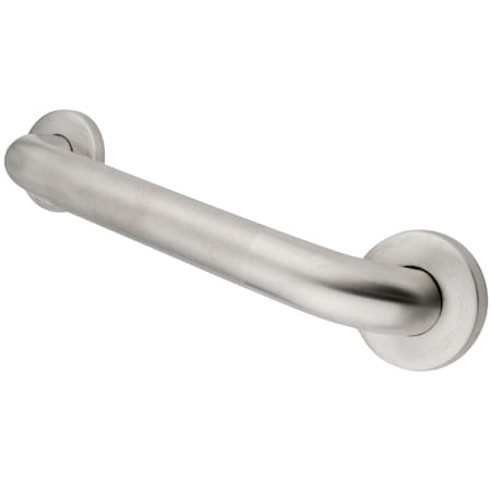 Kingston Brass Traditional GB1218CT 18" Stainless Steel Grab Bar, 21" L, 18 ga. Stainless Steel, Brushed Nickel GB1218CT