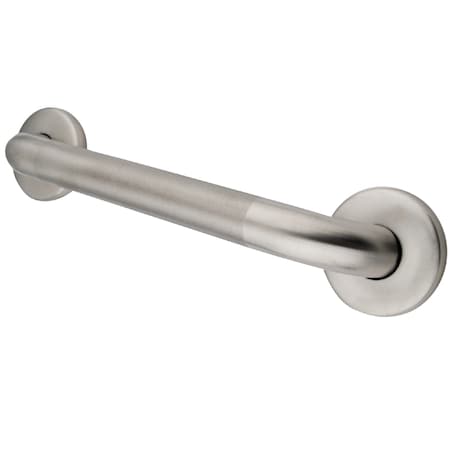 Kingston Brass Traditional GB1432CT 32" Stainless Steel Grab Bar, 35" L, 18 ga. Stainless Steel, Brushed Nickel GB1432CT