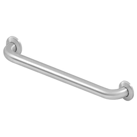 Deltana Contemporary Grab Bar, Stainless Steel, Concealed Scr, 18" L, Stainless Steel, Satin Stainless Steel GB18U32D