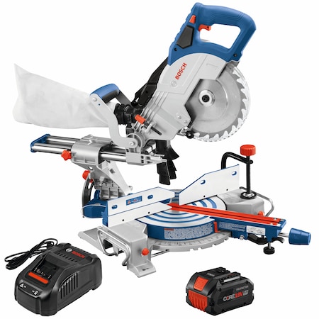 Bosch Single-Bevel Slide Miter Saw Kit, 18V, 8 GCM18V-08N14