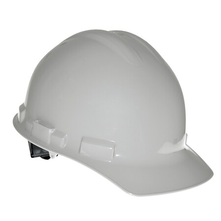 Radians Front Brim Hard Hat, Type 1, Class E, Pinlock (4-Point), Gray GHP4-GRAY