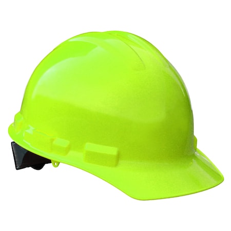 Radians Hard Hat, HDPE, Type 1, Class E, Hi-Vis Green GHR4-GREEN-HV
