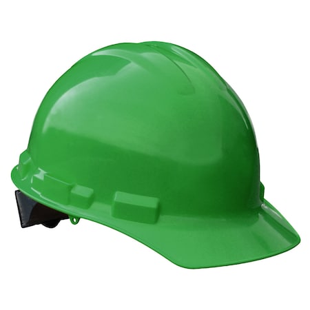 Radians Hard Hat, HDPE, 6 Point Point Ratchet, Type 1, Class E, Green GHR6-GREEN