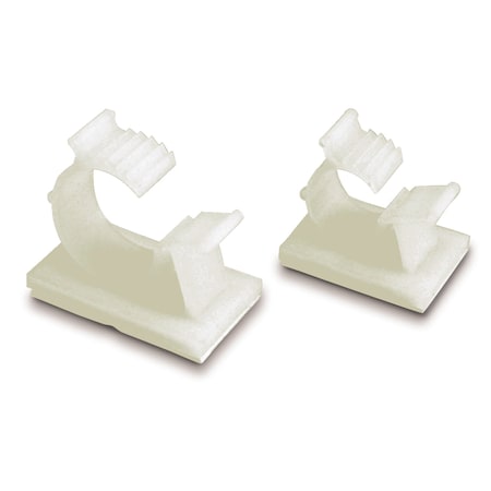 Gardner Bender Cable Clip, Plastic, 3/8 in Bundle Dia., White, 6 PK GKK-1538