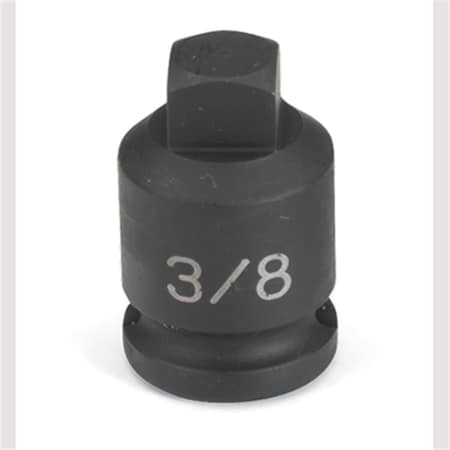 Grey Pneumatic 3/8" Drive, 3/8" Size, SAE Socket, 4 Points, 3/8", 3/8"D, Plug, 4pt., M 1012PP