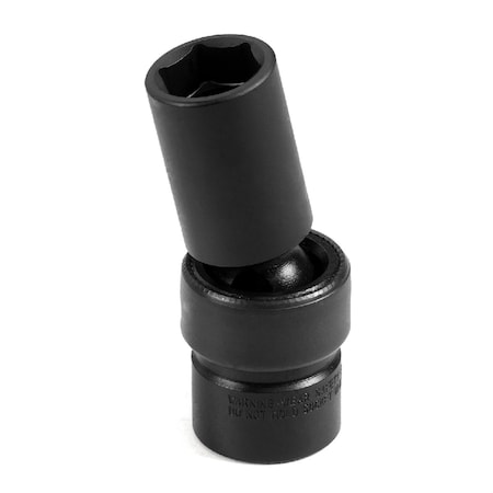 Grey Pneumatic 3/8" Drive, 13mm Metric Socket, 6 Points, Univ Semi Deep, 3/8"Dr, 13mm 1013UMSD