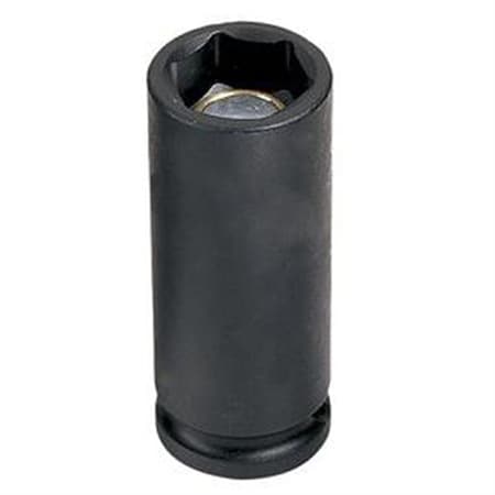 Grey Pneumatic 3/8" Drive, 18mm Size, Metric Socket, 6 Points, 18mm, 3/8"D, Impact, 6pt., D, Blk 1018MDG