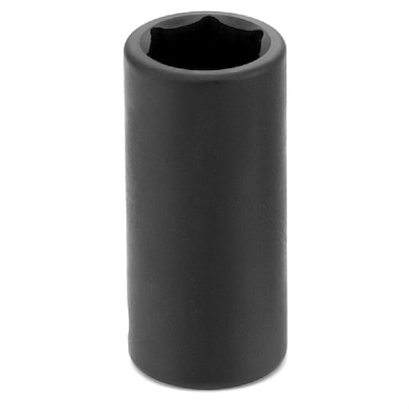 Grey Pneumatic 3/8" Drive, 9/16" SAE Socket, 6 Points, Semi Deep, 3/8" Drive, 6 pt., 9/16 1018SD