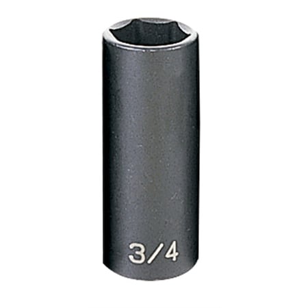 Grey Pneumatic 3/8" Drive, 3/4 Size, SAE Socket, 6 Points, 3/4", 3/8"D, 6pt. D 1024D