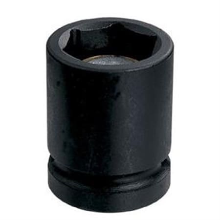 Grey Pneumatic 3/8" Drive, 3/4 Size, SAE Socket, 6 Points, 3/4", 3/8"D, Mag 6pt., Black 1024RG