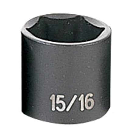 Grey Pneumatic 3/8" Drive, 15/16" Size, SAE Socket, 6 Points, 15/16", 3/8"D, 6pt. 1030R