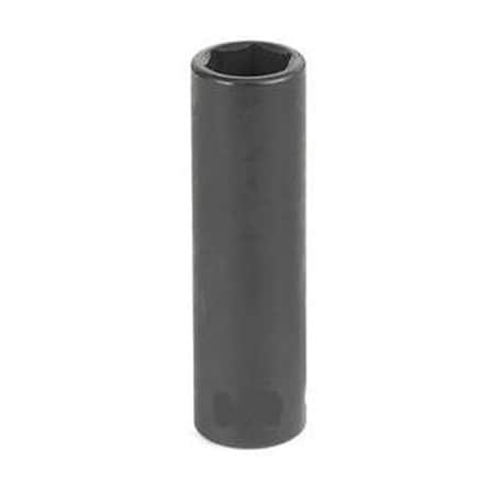 Grey Pneumatic 3/8" Drive, 8mm Size, Metric Socket, 12 Points, 8mm, 3/8"D, Impact, 12pt., D, Blk 1108MD
