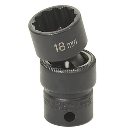 Grey Pneumatic 3/8" Drive, 7/16" Size, SAE Socket, 12 Points, Standard Univ, 3/8", 7/16 1114U