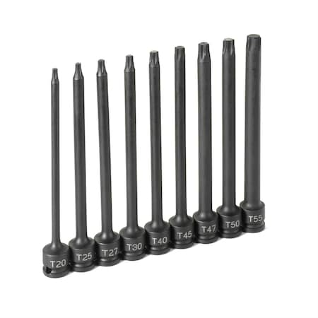 Grey Pneumatic TORX SET 9PC 6" LONG 1206T