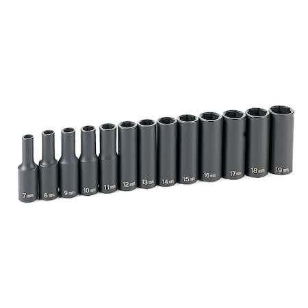 Grey Pneumatic 13 PC 3/8" DR DEEP METRIC SET 1213MD