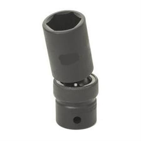 Grey Pneumatic 1/2" Drive, 15mm Size, 6 pt., Metric Socket, 6 Points 2015UMD
