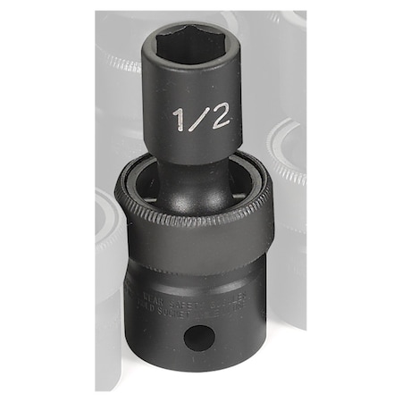 Grey Pneumatic 1/2" Drive, 1/2 Size, SAE Socket, 6 Points, 1/2", 1/2"D, Univ 6pt. 2016U
