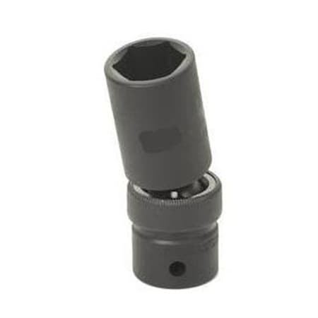 Grey Pneumatic 1/2" Drive, 18mm Size, Metric Socket, 6 Points, 18mm, 1/2"D, Impact, 6pt., D 2018UMD