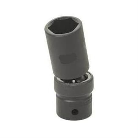 Grey Pneumatic 1/2" Drive, 24mm Size, Metric Socket, 6 Points, Deep, Universal, 1/2" Drive, 24mm 2024UMD
