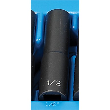 Grey Pneumatic 1/2" Drive, 1/2 Size, SAE Socket, 12 Points 2116D