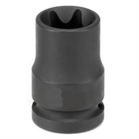 Grey Pneumatic 1/2" Drive Impact Socket, SAE, Chrome plated, 1.50" L 2118ET
