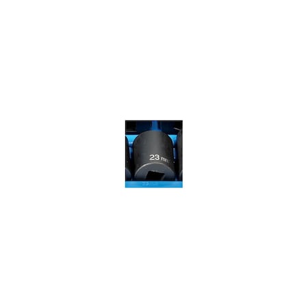 Grey Pneumatic 1/2" Drive, 23mm Size, Metric Socket, 12 Points 2123M