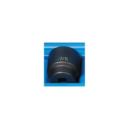 Grey Pneumatic 1/2" Drive, 1-7/16 Size, SAE Socket, 12 Points, 1-7/16", 1/2"D, 12pt. 2146R