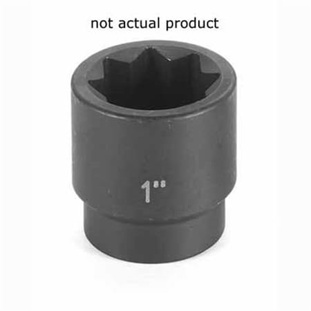 Grey Pneumatic 1/2" Drive, 3/4 Size, SAE Socket, 8 Points 2524S