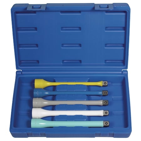 Grey Pneumatic 1/2" Drive 5 Piece Torque Stick Extension Kit 2805TK