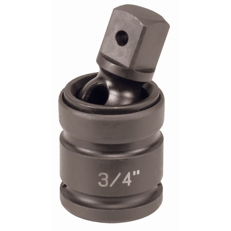 Grey Pneumatic 3/4" Drive Impact Socket Chrome plated, 3/4", 3/4"D, Univ Sq M, Black 3006UJ