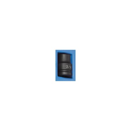 Grey Pneumatic 3/4" Drive, 3/4" Size, SAE Socket, 6 Points, 3/4", 3/4"D, 6pt. 3024R