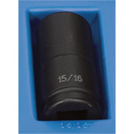 Grey Pneumatic 3/4" Drive, 15/16" Size, SAE Socket, 6 Points, 15/16", 3/4"D, 6pt. D 3030D