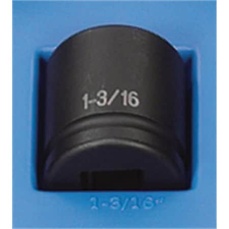 Grey Pneumatic 3/4" Drive, 1-3/16" Size, SAE Socket, 6 Points, 1-3/16", 3/4"D, 6pt. 3038R