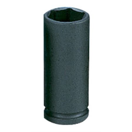 Grey Pneumatic 3/4" Drive, 1-1/4" Size, SAE Socket, 6 Points, 1-1/4"3/4"D, Hex D, Blk 3040DT