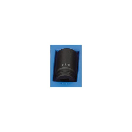 Grey Pneumatic 3/4" Drive, 1-3/8" Size, SAE Socket, 6 Points, 1-3/8", 3/4"D, 6pt. D 3044D