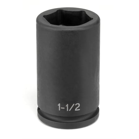 Grey Pneumatic 3/4" Drive, 1-1/2" Size, SAE Socket, 6 Points, Budd 1-1/2", 3/4"D, D 3048DB