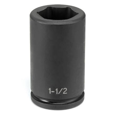 Grey Pneumatic 3/4" Drive, 1-1/2" SAE Socket, 6 Points, 3/4"Dx1-1/2"D 3048DS