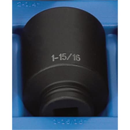 Grey Pneumatic 3/4" Drive, 1-15/16" Size, SAE Socket, 6 Points, 1-15/16", 3/4"D, 6pt. D 3062D
