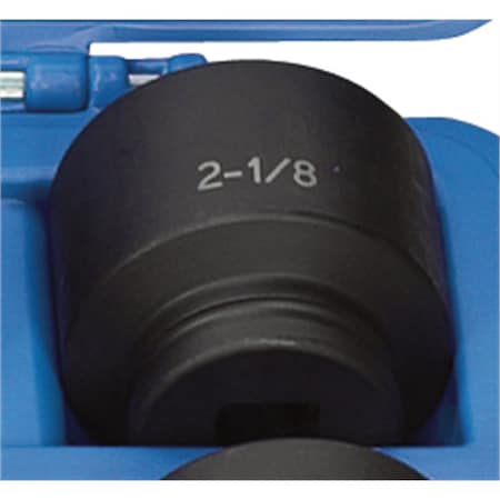 Grey Pneumatic 3/4" Drive, 2-1/8" Size, SAE Socket, 6 Points, 2-1/8", 3/4"D, 6pt. 3068R