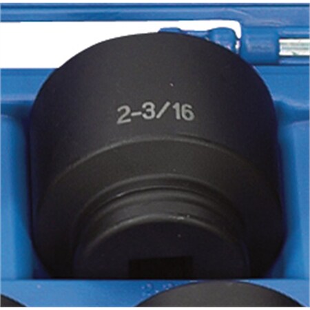 Grey Pneumatic 3/4" Drive, 2-3/16" Size, SAE Socket, 6 Points, 2-3/16", 3/4"D, 6pt. 3070R