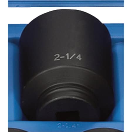 Grey Pneumatic 3/4" Drive, 2-1/4" Size, SAE Socket, 6 Points, 2-1/4", 3/4"D, 6pt. D 3072D