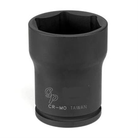 Grey Pneumatic 3/4" Drive, 55mm Size, Metric Socket, 6 Points, 55mm, 3/4"D, Impact, Locknut, 6pt. 3755M