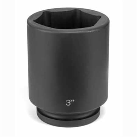 Grey Pneumatic 1" Drive, 3/4 Size, SAE Socket, 6 Points, 3/4", 1"D, Impact , D, Blk 4024D