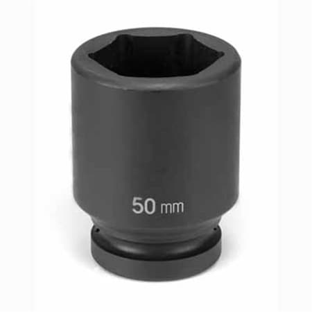 Grey Pneumatic 1" Drive, 28mm Size, Metric Socket, 6 Points, 28mm, 1"D, Impact, D, Blk 4028MD