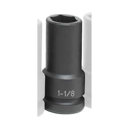 Grey Pneumatic 1" Drive, 1-1/8" Size, 6 pt., SAE Socket, 6 Points 4036DT