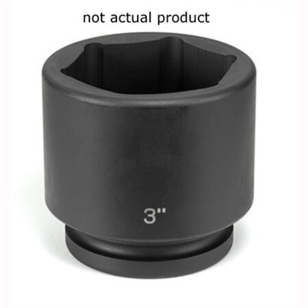 Grey Pneumatic 1" Drive, 2-11/16" Size, SAE Socket, 6 Points 4086R