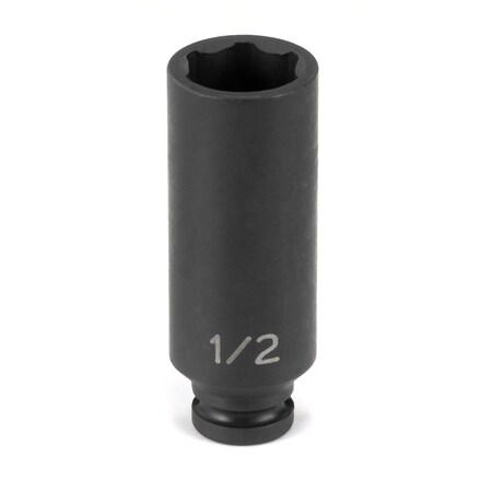 Grey Pneumatic 1/4" Drive, 6mm Size, Metric Socket, 6s Points, 6mm, 1/4"D, Impact, 6pt., D 906MDS